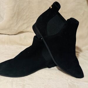 Cole Haan Black Suede Ankle Booties